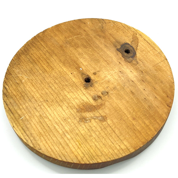 Vintage Ceramic Butterfly Trivet inset in‎ Wood Round 7.5" #2 - Picture 4 of 6